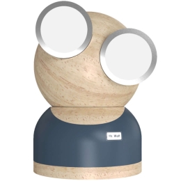 Φωτιστικό Επιτραπέζιο GoggleLamp Mr Watt DH0184GY/MRWATT Grey Allocacoc Ξύλο,Αλουμίνιο