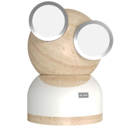 Φωτιστικό Επιτραπέζιο GoggleLamp Mr Watt DH0184WT/MRWATT White Allocacoc Ξύλο,Αλουμίνιο