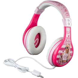 Ακουστικά Ενσύρματα Για Παιδιά & Εφήβους Barbie BE-140 Με Ασφαλή Μέγιστη Ένταση Ήχου Pink eKids
