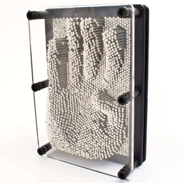 Επιτραπέζιο Διακοσμητικό 3D Pin Art 52662 13x6x17cm Black-Silver The Source