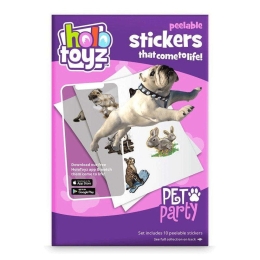 Αυτοκόλλητα Τοίχου Pet Party (Σετ 10Τμχ) HTST100PetParty Multi HoloToyz