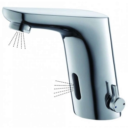 Μπαταρία Νιπτήρος Ηλεκτρονική Auto Sensor2 12-6006 Ζεστού-Κρύου Chrome Gloria Μέταλλο