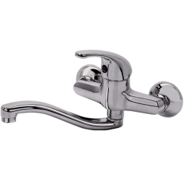Μπαταρία Κουζίνας Bella-Mix -Dema 23-6070 Επιτοίχια Chrome Gloria Μέταλλο