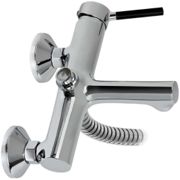 Μπαταρία Μπάνιου Multiple Work 13-3010 Με Τηλέφωνο & Σπιράλ Chrome Gloria Μέταλλο