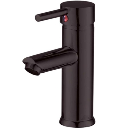 Μπαταρία Νιπτήρος Rota 38-3002 Με Κλικ Black Mat Gloria Μέταλλο