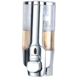 Δοχείο Κρεμοσάπουνου Gini-C-Nova 18-9015 8x8,5x19cm 380ml Chrome Gloria ABS