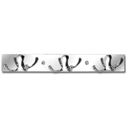 Άγκιστρα Πολλαπλά Hotelia 13-0913 6 Θέσεων 27x3,5cm Chrome Gloria Ανοξείδωτο Ατσάλι