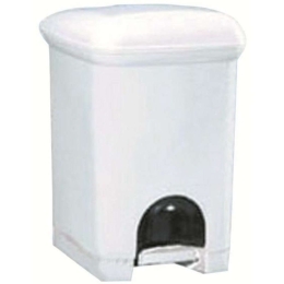 Κάδος Απορριμμάτων Jugo 17-0455 7L 21x24x30cm Πλαστικό White Gloria Πλαστικό
