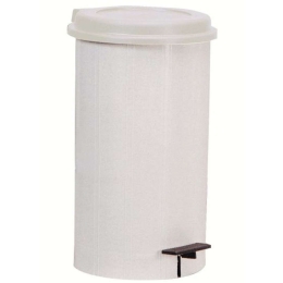 Κάδος Απορριμμάτων Stili 17-0145 20L Φ32cm 55cm White Gloria Πλαστικό