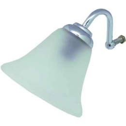 Φωτιστικό Τοίχου-Απλίκα Επίπλου 63 23-0008 Φ12cm 20cm Με Κρύσταλλο Chrome Gloria Μέταλλο,Γυαλί