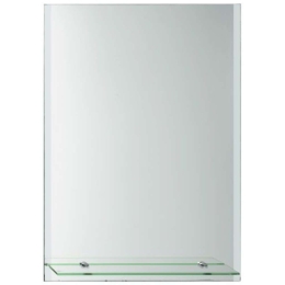 Καθρέπτης Μπάνιου Με Εταζέρα Revin 15-7235 50x70cm Clear Gloria Γυαλί