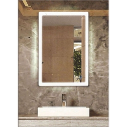 Καθρέπτης Μπάνιου Σκέτος Sonora 50-8060 Με Φως Led Touch 60x0,5x80cm Clear Gloria Γυαλί