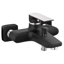 Μπαταρία Μπάνιου Algeo Square BAQ1BLC Black-Chrome Ferro Μέταλλο