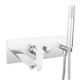 Μπαταρία Μπάνιου Εντοιχισμού Algeo BAG11P Chrome Ferro Μέταλλο
