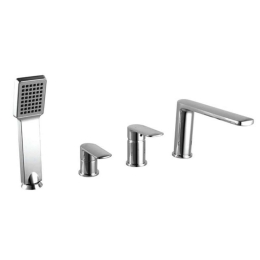 Μπαταρία Μπάνιου Επικαθήμενη Pearl VQ28328C-1355A Chrome Praxis Μέταλλο, Κεραμικό