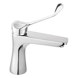 Μπαταρία Νιπτήρος Για ΑΜΕΑ Algeo Square BAQM2 Chrome Ferro Μέταλλο