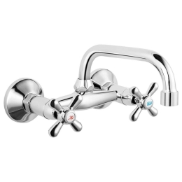 Μπαταρία Νιπτήρος Εντοιχισμού Retro XD3 Chrome Ferro Μέταλλο