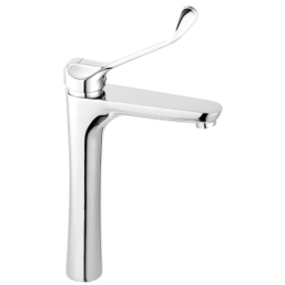 Μπαταρία Νιπτήρος Υψηλή Για ΑΜΕΑ Algeo Square BAQM2L Chrome Ferro Μέταλλο