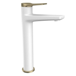 Μπαταρία Νιπτήρος Υψηλή Andare WNW168B73PH-B White-Gold Karag Μέταλλο