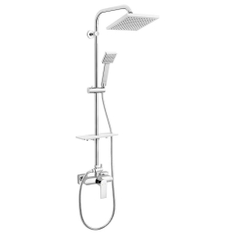 Μπαταρία Σταθερού Ντους Algeo Square NP74-BAQ7U Chrome Ferro Μέταλλο