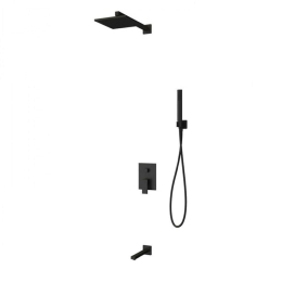 Σετ Μπαταρίας Εντοιχισμού Delos Nero SETCFT205-BL Black Karag Μέταλλο
