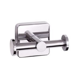Άγκιστρο Μπάνιου Διπλό Quattro 4222 9x5,5x6cm Chrome Karag Ανοξείδωτο Ατσάλι