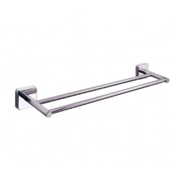 Κρεμάστρα Πετσέτας Διπλή Quattro 4252 50cm Chrome Karag Ανοξείδωτο Ατσάλι