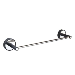 Κρεμάστρα Πετσέτας Optimo 6240 40cm Black-Chrome Karag Ανοξείδωτο Ατσάλι