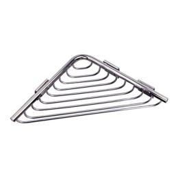 Γωνιακή Ραφιέρα Μπάνιου Reti 9631 15x15cm Chrome Karag Ανοξείδωτο Ατσάλι