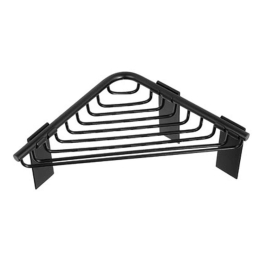 Γωνιακή Ραφιέρα Μπάνιου Reti 9631 55 15x15cm Black Karag Ανοξείδωτο Ατσάλι