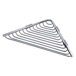 Γωνιακή Ραφιέρα Μπάνιου Reti 9636 21x21cm Chrome Karag Ανοξείδωτο Ατσάλι