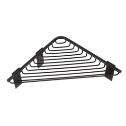 Γωνιακή Ραφιέρα Μπάνιου Reti 9636 55 21x21cm Black Karag Ανοξείδωτο Ατσάλι