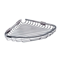 Γωνιακή Ραφιέρα Μπάνιου Reti 9637 21x21cm Chrome Karag Ανοξείδωτο Ατσάλι