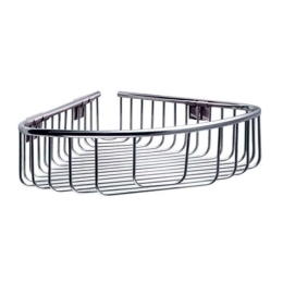 Γωνιακή Ραφιέρα Μπάνιου Reti 9638 21x21cm Chrome Karag Ανοξείδωτο Ατσάλι