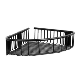 Γωνιακή Ραφιέρα Μπάνιου Reti 9638 55 21x21cm Black Karag Ανοξείδωτο Ατσάλι