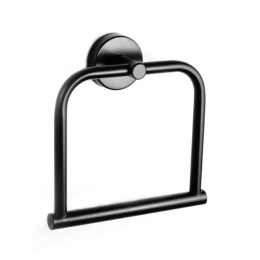 Κρεμάστρα Πετσέτας Κρίκος Uno 1224 55 Black Karag Ανοξείδωτο Ατσάλι