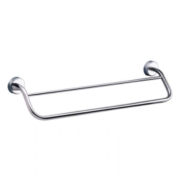 Κρεμάστρα Πετσέτας Διπλή Moderno 2252 50cm Chrome Karag Ανοξείδωτο Ατσάλι