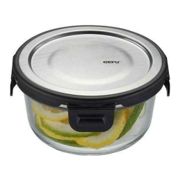 Δοχείο Φαγητού Στρογγυλό Milo GEFU-12747 400ml 13,8x6,1cm Clear-Silver Gefu Γυαλί