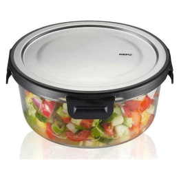 Δοχείο Φαγητού Στρογγυλό Milo GEFU-12749 900ml 18x7,6cm Clear-Silver Gefu Γυαλί