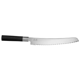 Μαχαίρι Ψωμιού Wasabi 6723B 23cm Black KAI Ανοξείδωτο Ατσάλι
