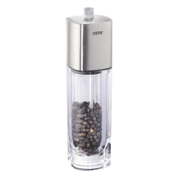 Μύλος Μπαχαρικών Dueto (Σετ 2Τμχ) GEFU-34620 Φ5x18cm Clear-Silver Gefu Ακρυλικό,Ατσάλι