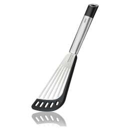 Σπάτουλα Τρυπητή Primeline GEFU-29202 31,5x8,8cm Silver-Black Gefu Ατσάλι,Σιλικόνη