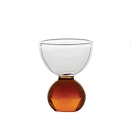 Αυγοθήκη Bilia BA01004 5x6cm Amber-Clear Zafferano Γυαλί