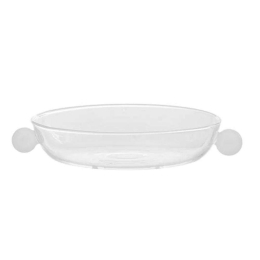 Πιάτο Σερβιρίσματος Στρογγυλό Bilia BA02501 Φ18x3cm White-Clear Zafferano Γυαλί