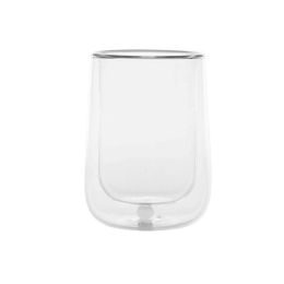 Κούπα Διπλού Τοιχώματος Bilia BA70701 270ml White-Clear Zafferano Γυαλί