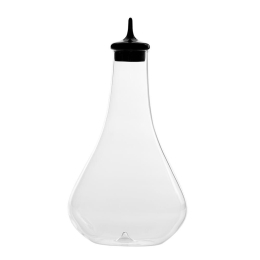 Καράφα Με Πώμα Pirolo PI01502 14,2x31cm 200ml Black-Clear Zafferano Γυαλί