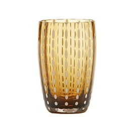 Ποτήρι Νερού Perle PR00104 320ml Amber Zafferano Γυαλί