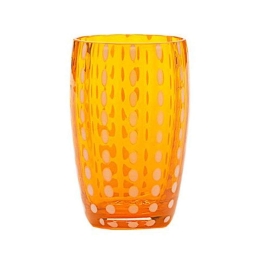 Ποτήρι Νερού Perle PR00106 320ml Orange Zafferano Γυαλί