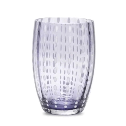 Ποτήρι Νερού Perle PR00110 320ml Lavender Zafferano Γυαλί