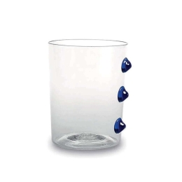 Ποτήρι Νερού Petoni PT00107 370ml Blue-Clear Zafferano Γυαλί